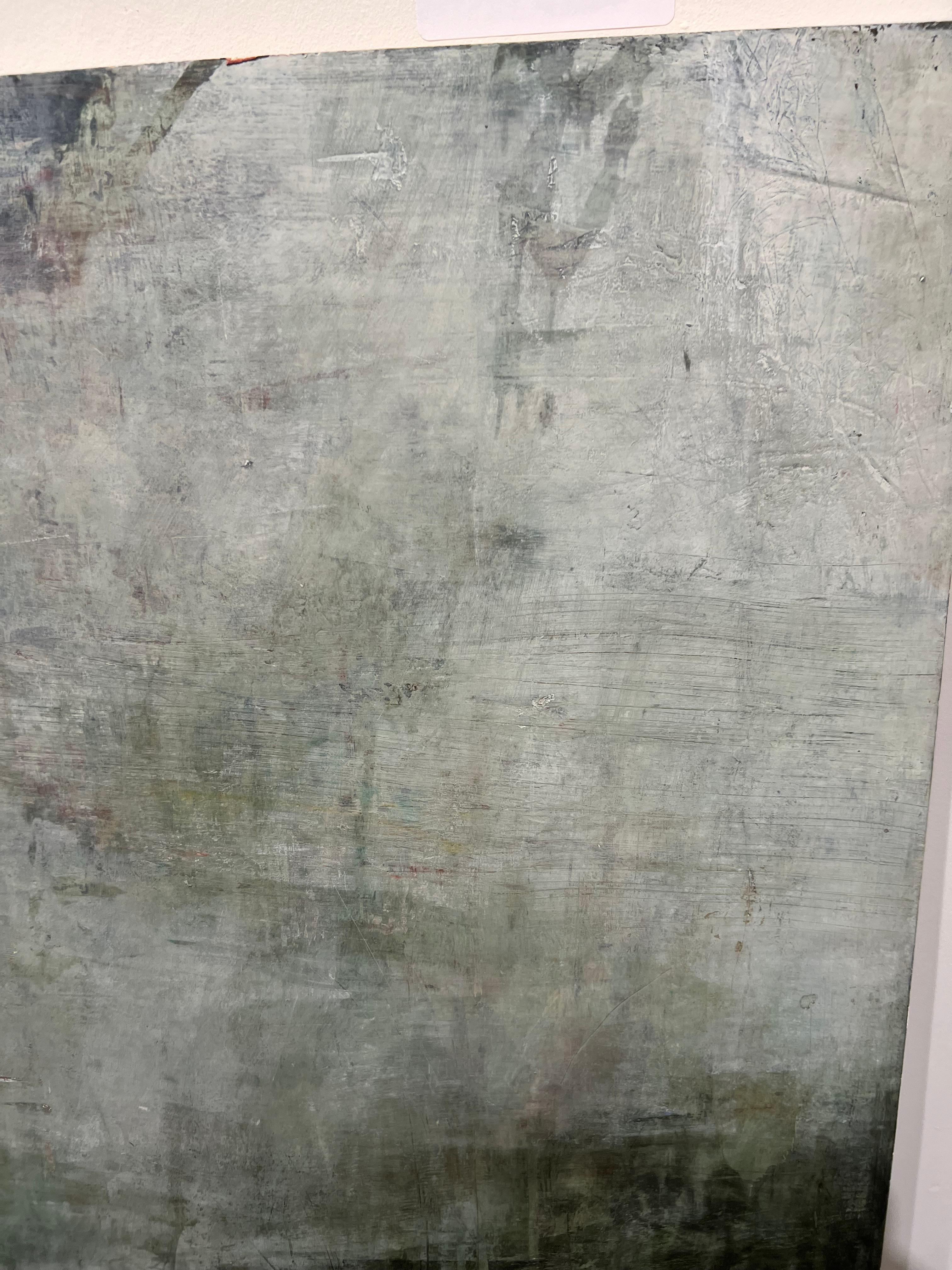 Giorno atmosferico - Abstract Painting Grigio di Rebecca Crowell