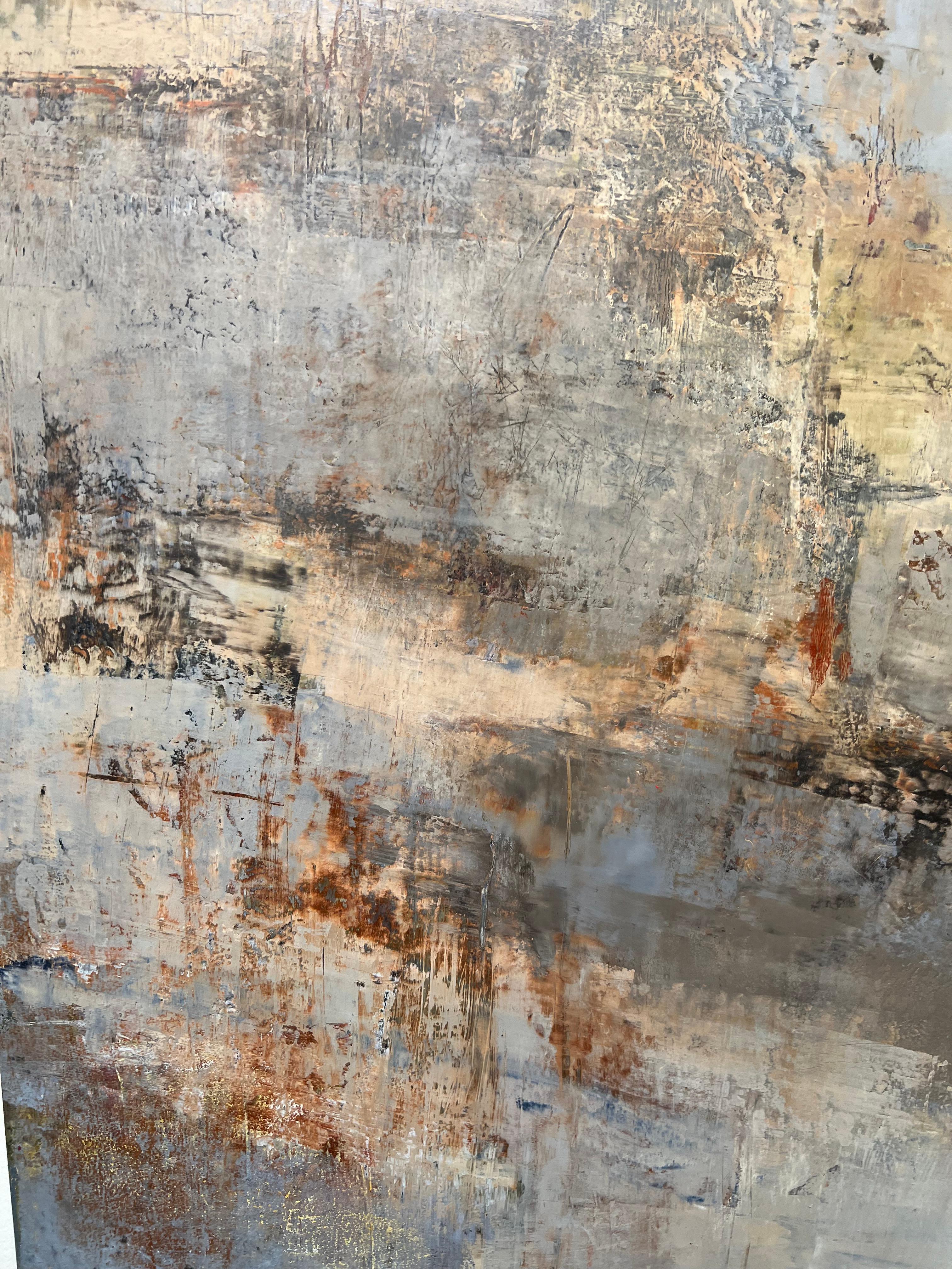 Partenza #2 - Abstract Painting Grigio di Rebecca Crowell
