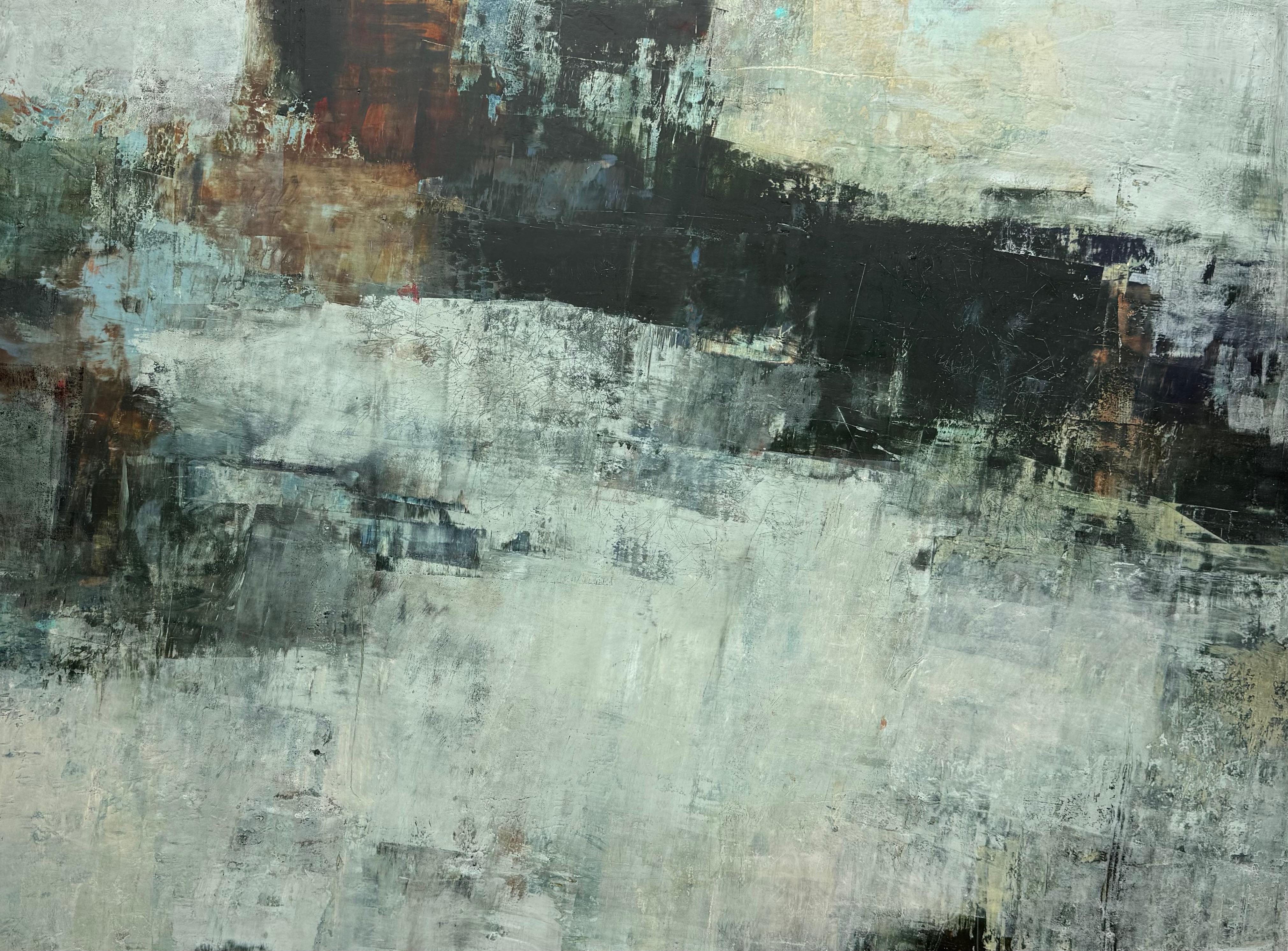 Rebecca Crowell Abstract Painting - Rough Land