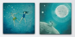 Moongazers and Floating diptych