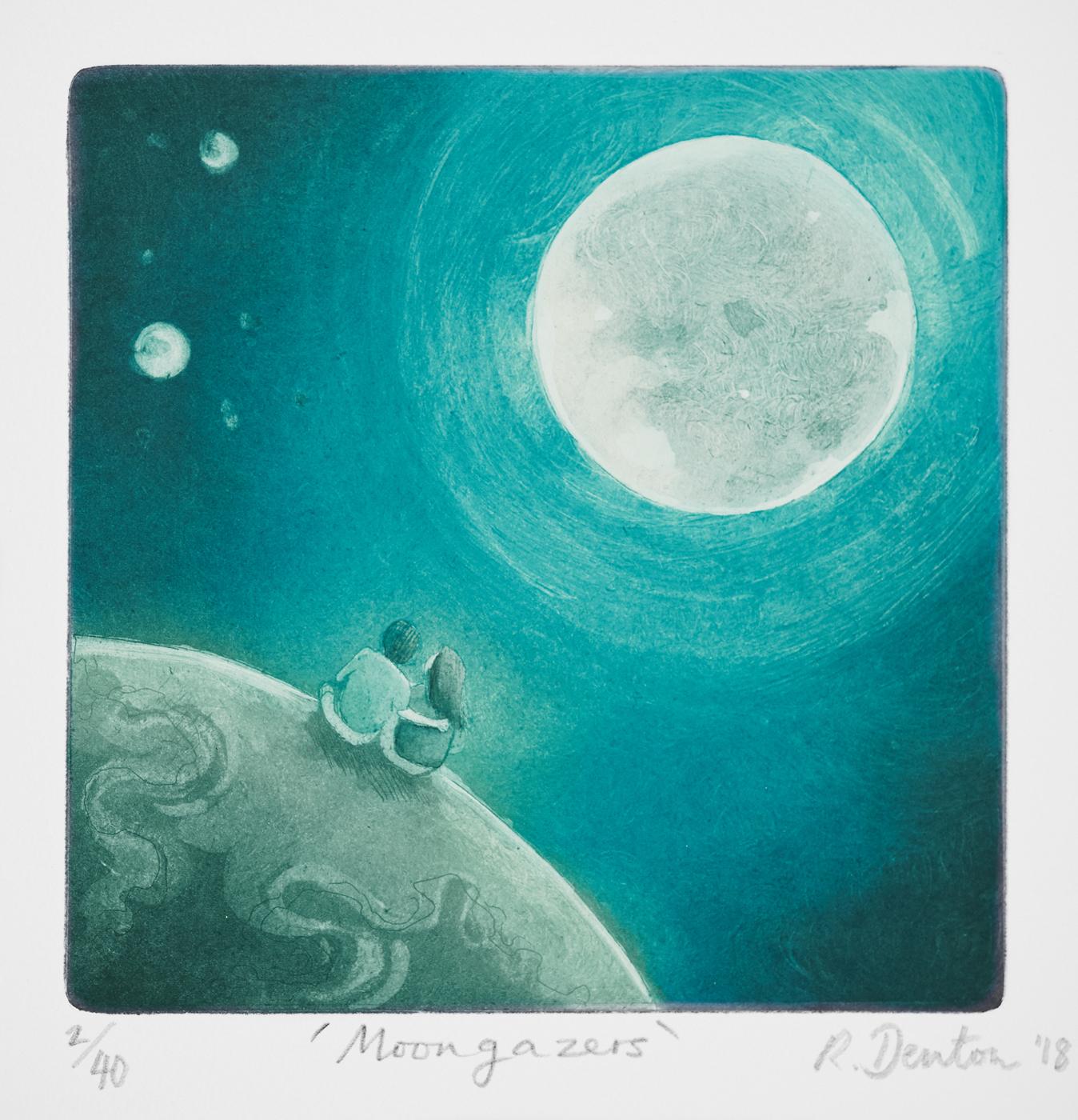 Moongazers - Print by Rebecca Denton
