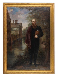 19th century portrait , oil on canvas , Baddesley Clinton, by  R Dering