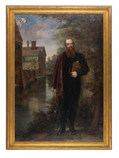 Porträt des 19. Jahrhunderts, Öl auf Leinwand , Baddesley Clinton, von  R. Dering