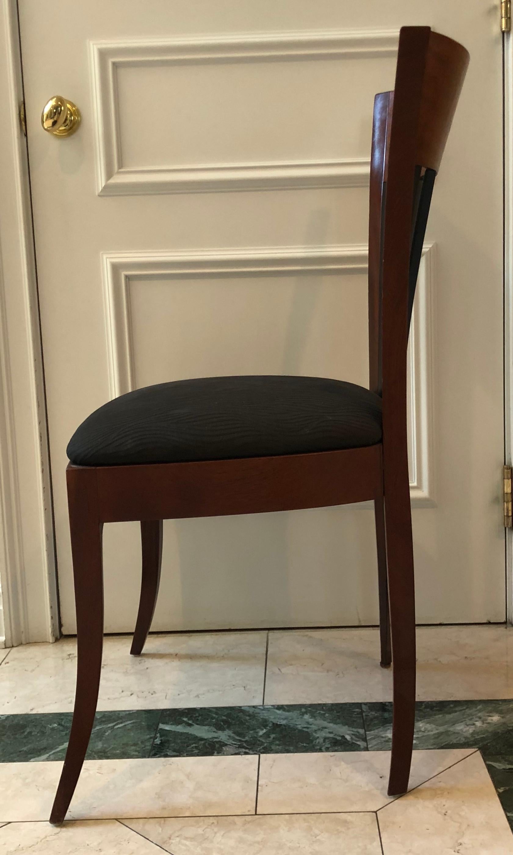 Rebecca Dining Chairs by Adam Tihany for Pace Collection In Excellent Condition In Bronx, NY