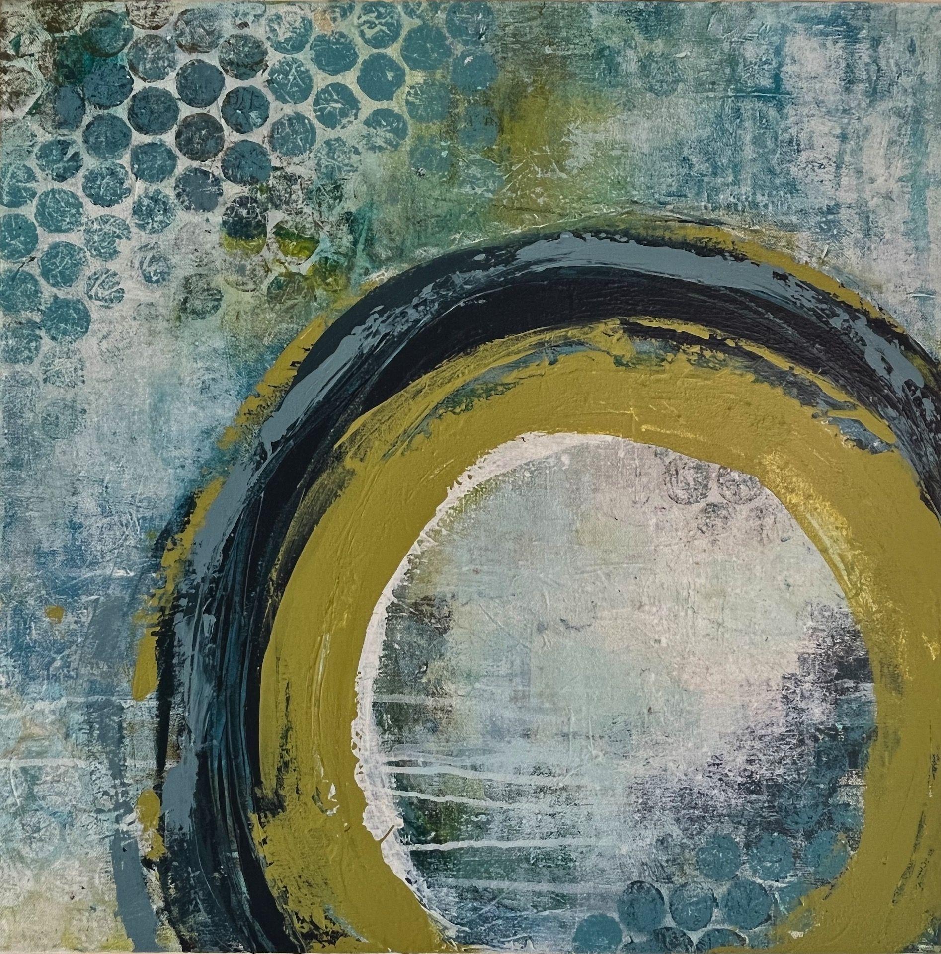 Rebecca Dodson Abstract Painting - Full Circle, Painting, Acrylic on Canvas