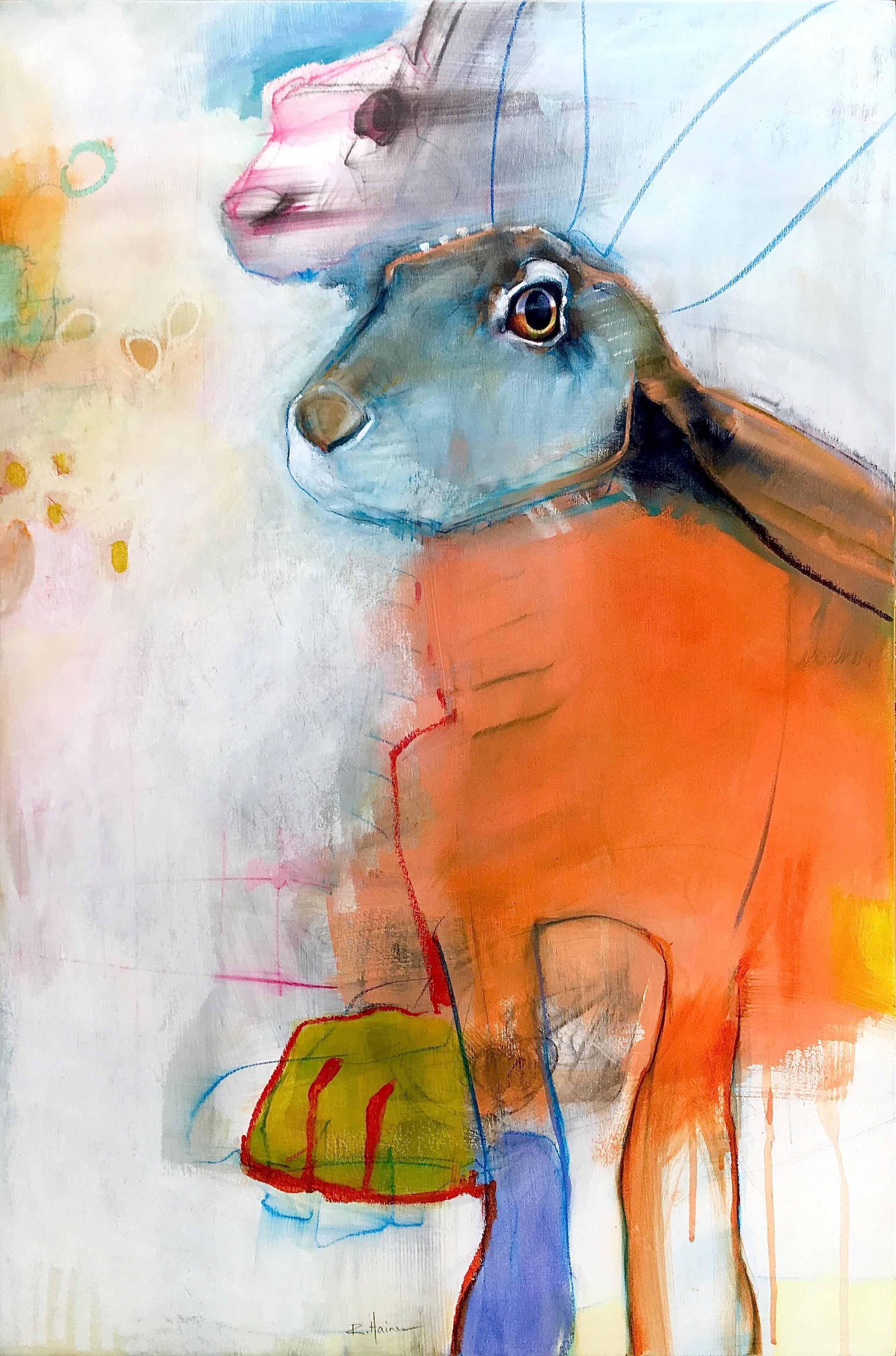 Rebecca Haines Animal Painting - Stomp
