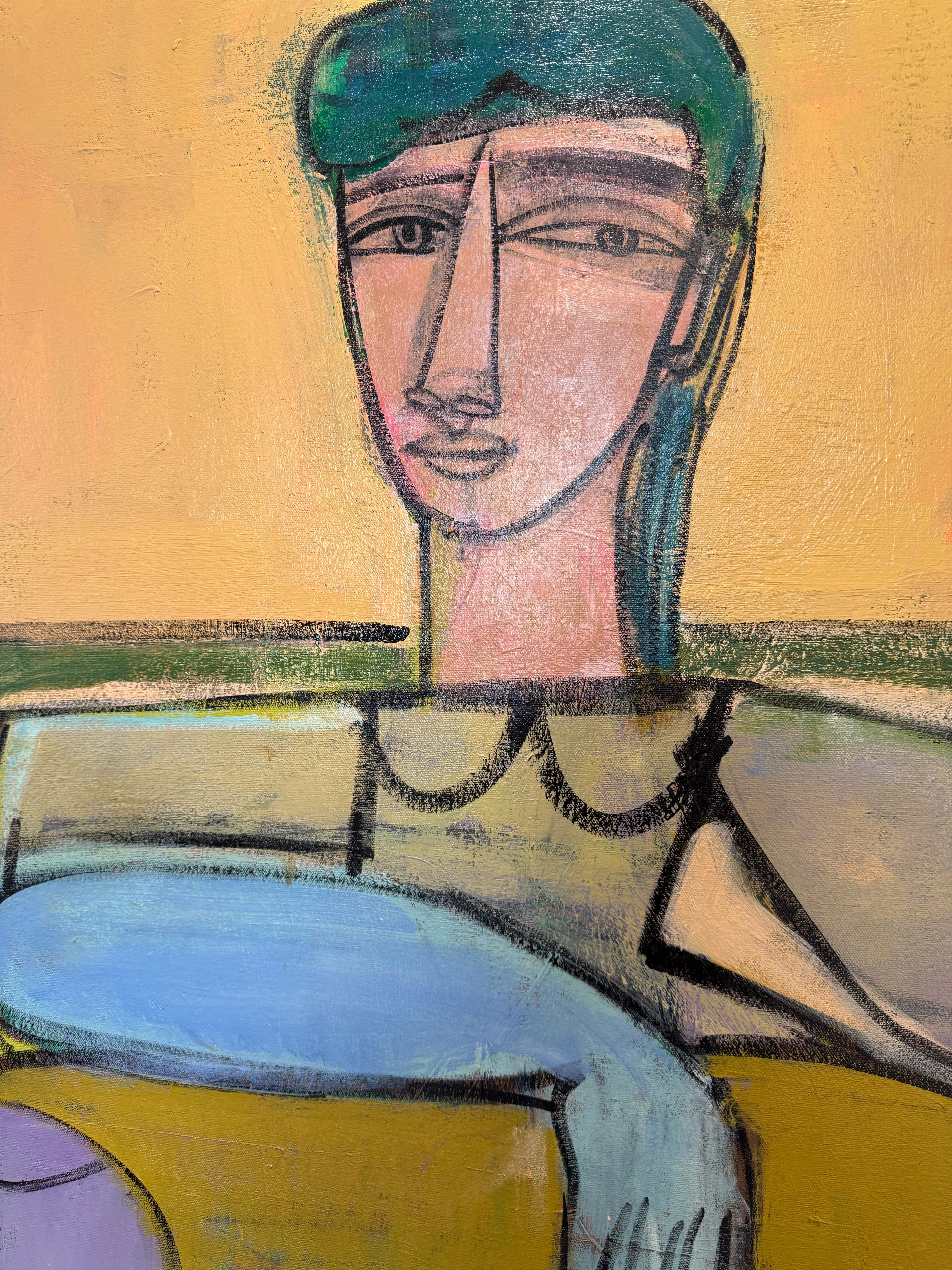 Abstracted Figure, Acrylic on Canvas, Sundance by Rebecca Jack For Sale 10