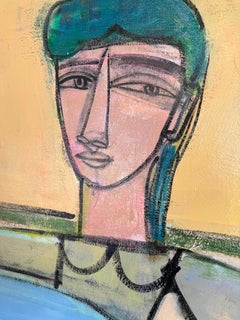 Abstracted Figure, Acrylic on Canvas, Sundance by Rebecca Jack