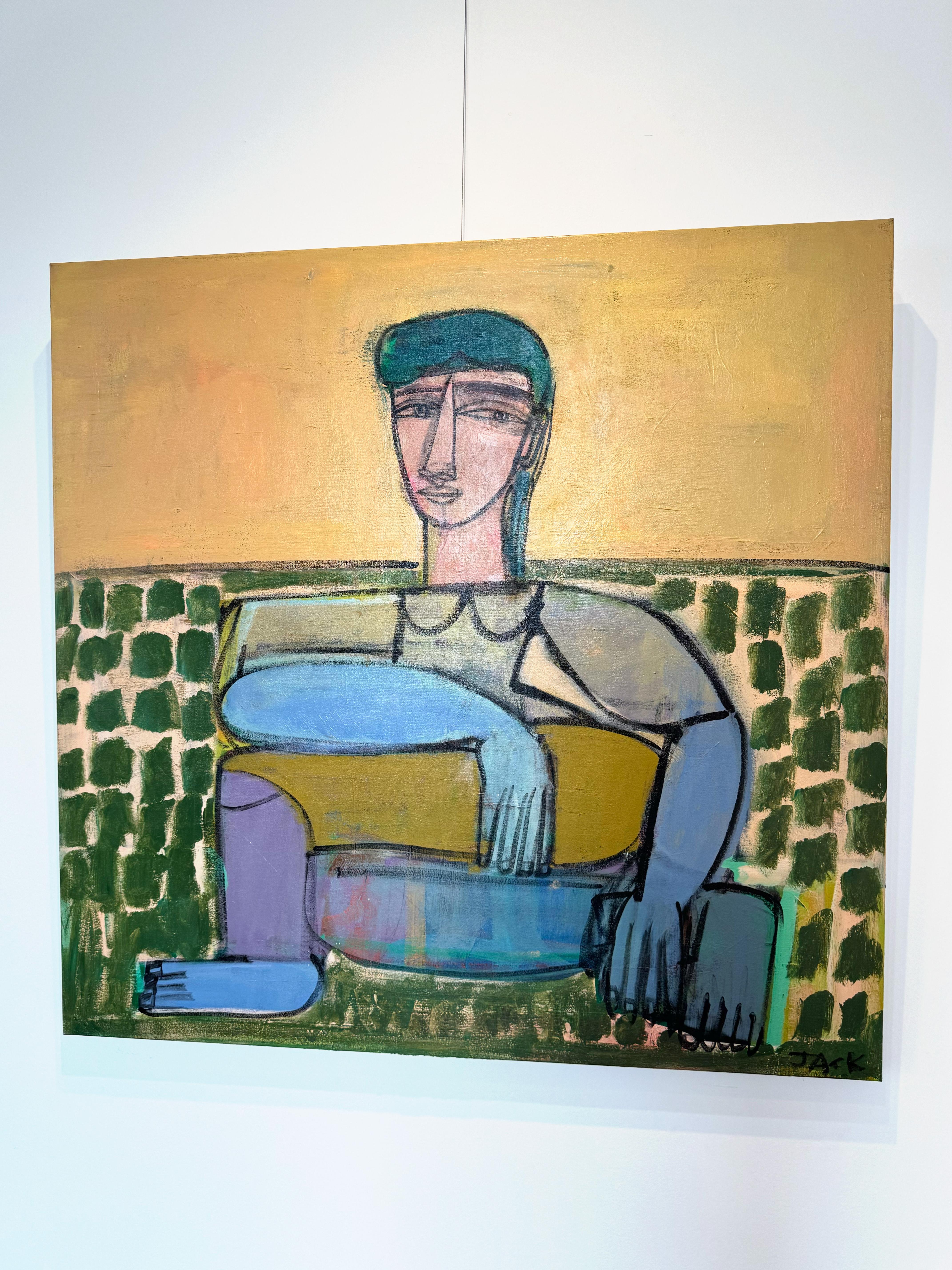 Abstracted Figure, Acrylic on Canvas, Sundance by Rebecca Jack For Sale 8
