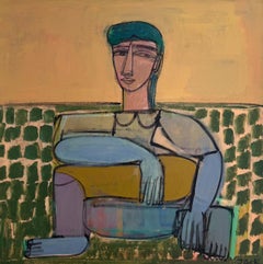 Abstracted Figure, Acrylic on Canvas, Sundance by Rebecca Jack