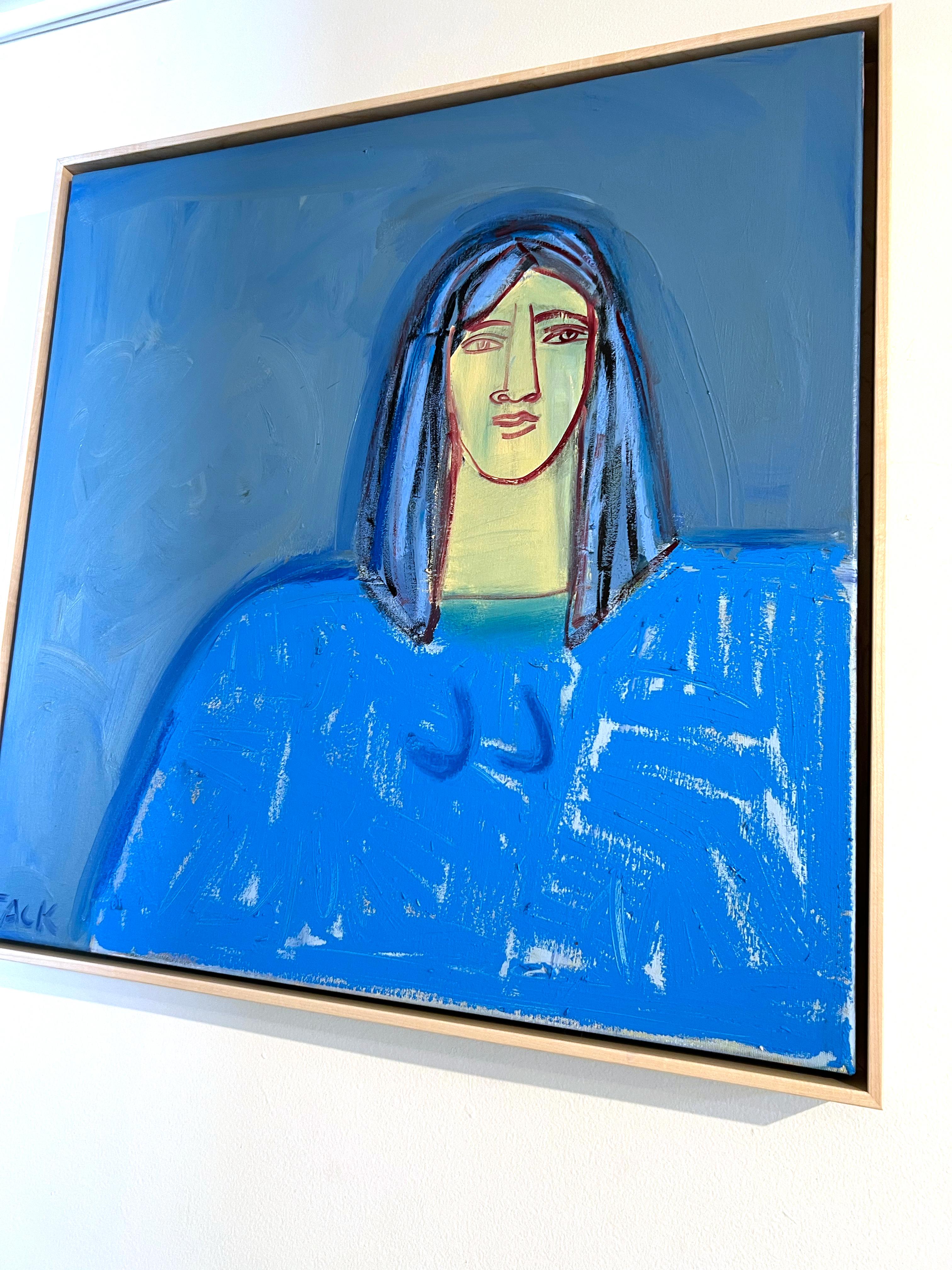 Figurative/Portrait_Abstract Figure_Oil/Acrylic/Canvas_Fernanda, Rebecca Jack For Sale 1