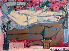Rhapsody in Pink, 2023_Rebecca Jack_Oil_Abstract/Female/Figures/Portrait/Nude