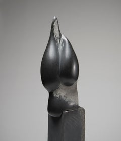 "Aquifer" basalt stone sculpture