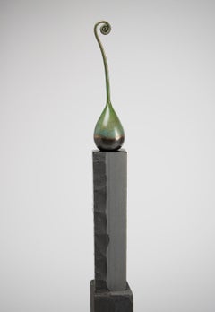 "Rain Forest" bronze and stone sculpture