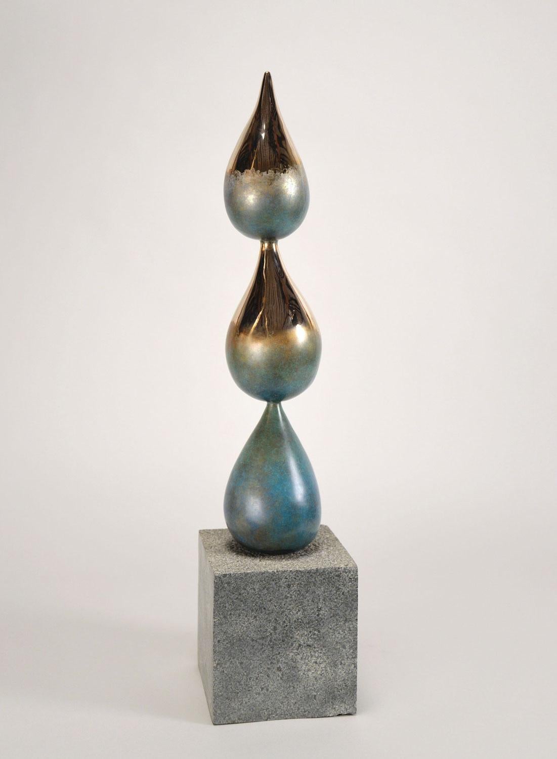 "Rainfall" unique bronze sculpture