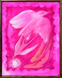 Flair (2024), colombes de style néo-folk rose vif avec étoile et bordure décorative
