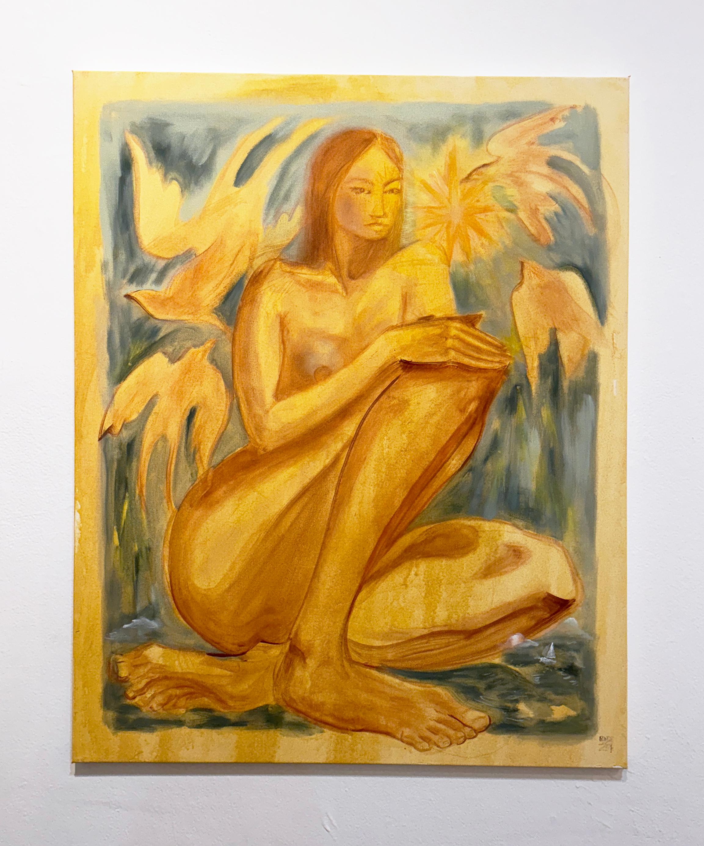 Meerwasser in unseren Adern – Painting von Rebecca Johnson