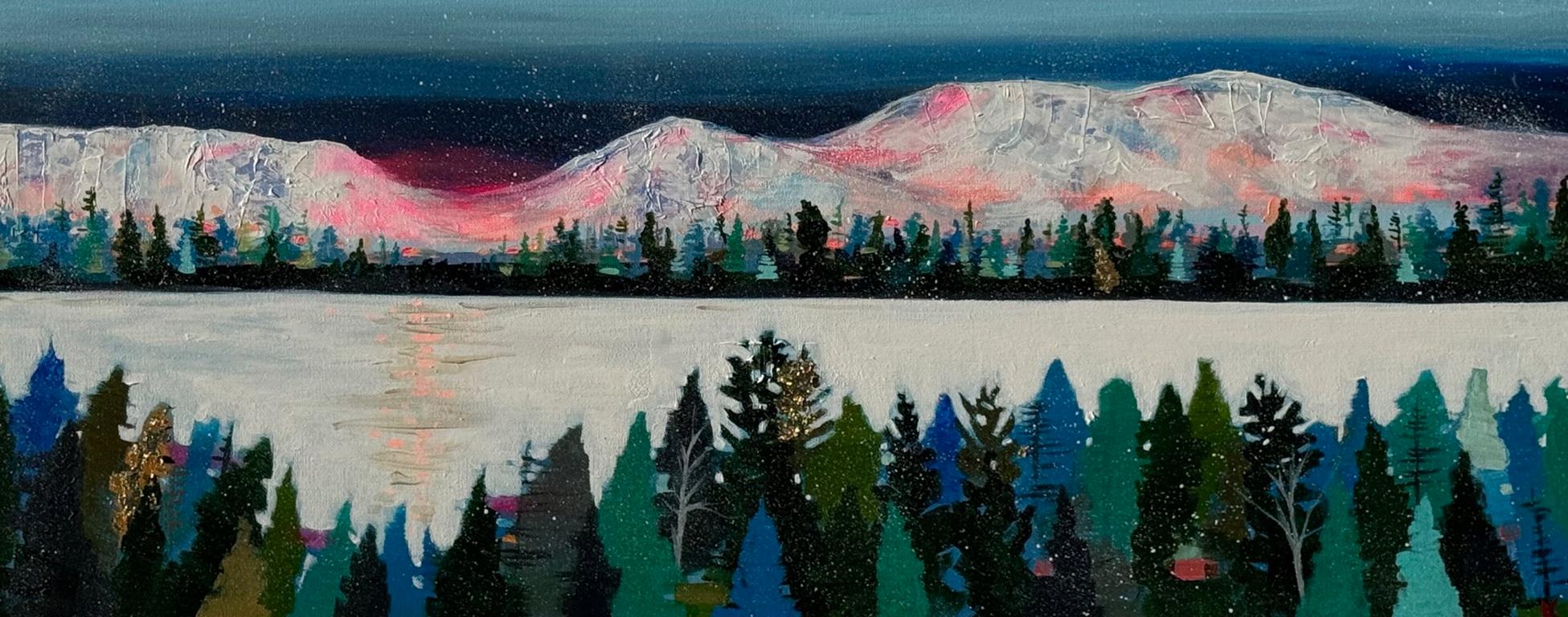 Landscape Painting di Rebecca Klementovich - Allure of Alpenglow, Pittura originale