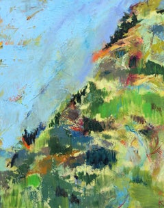 Smile on Mount Washington, Abstract Oil Painting