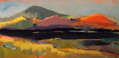 Summit and Twilight on Mount Washington, Painting, Oil on Canvas