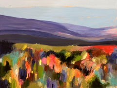 The Poetic Foliage on the Mountain, Painting, Acrylic on Canvas