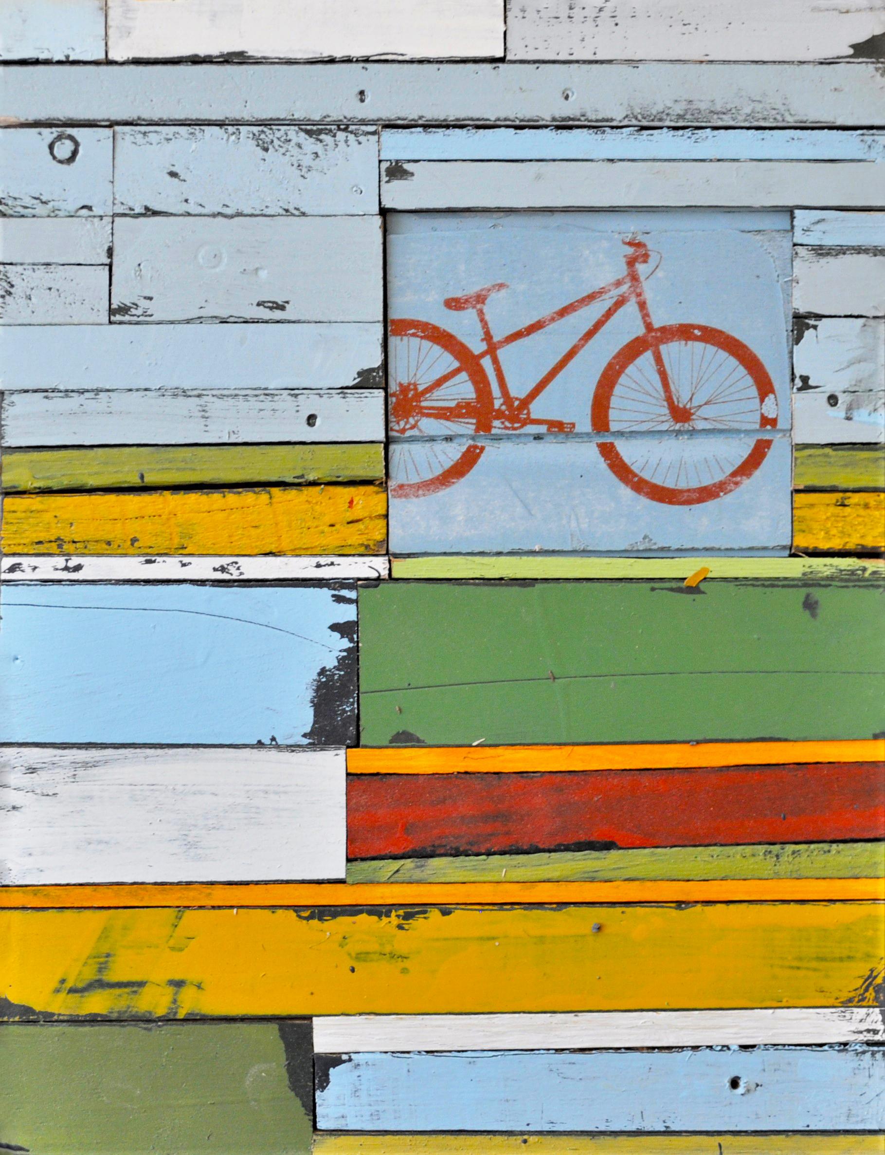 Ride Around The Block - Mixed Media Art by Rebecca Klundt