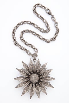 Diamond Daisy Necklace