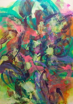 'DISTEMPER XI II' , 2019 Distemper auf Leinwand 235,5 x 165 cm