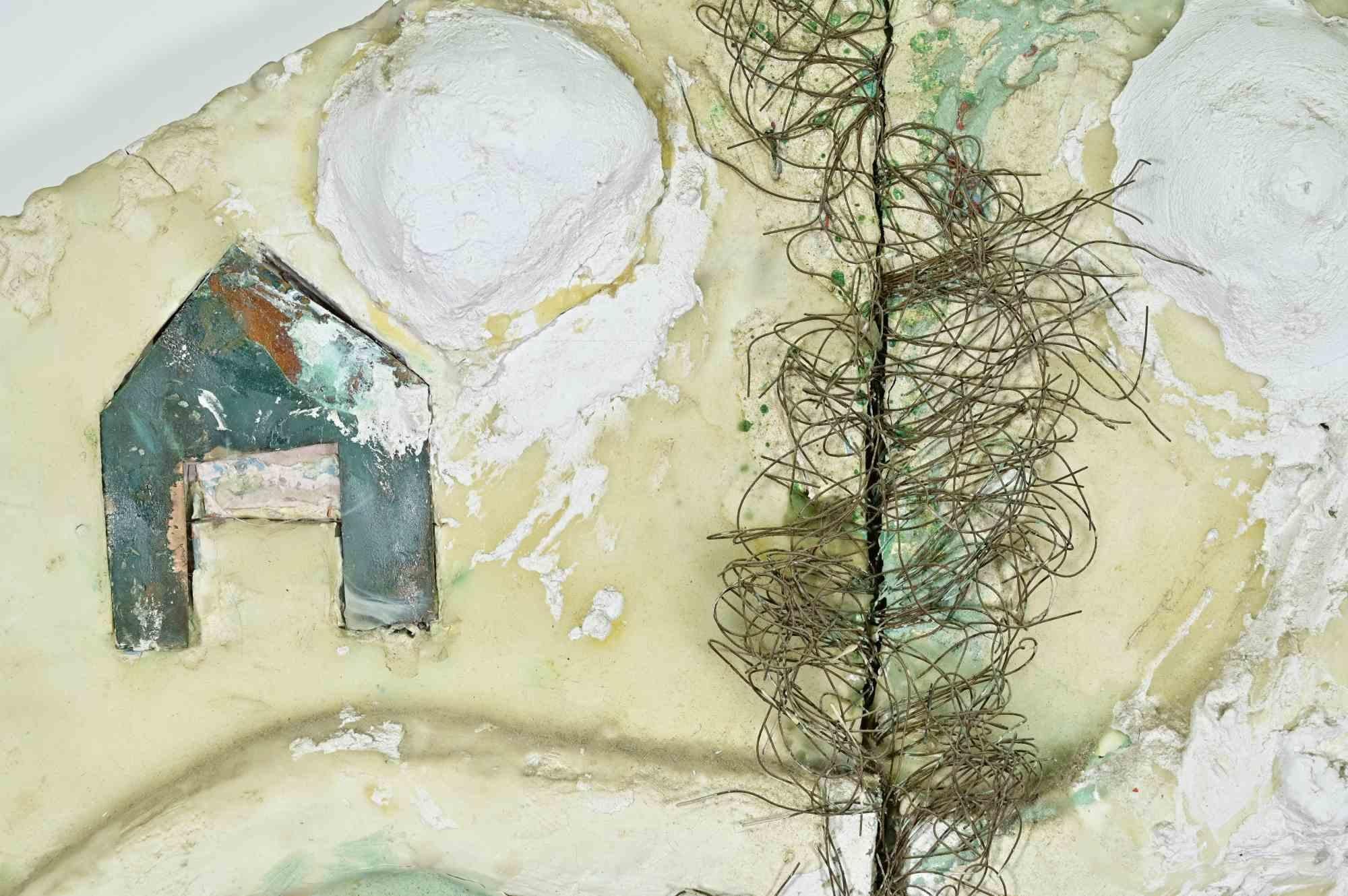 Composition - Mixed media by Rebecca Miller - 1990s For Sale 2