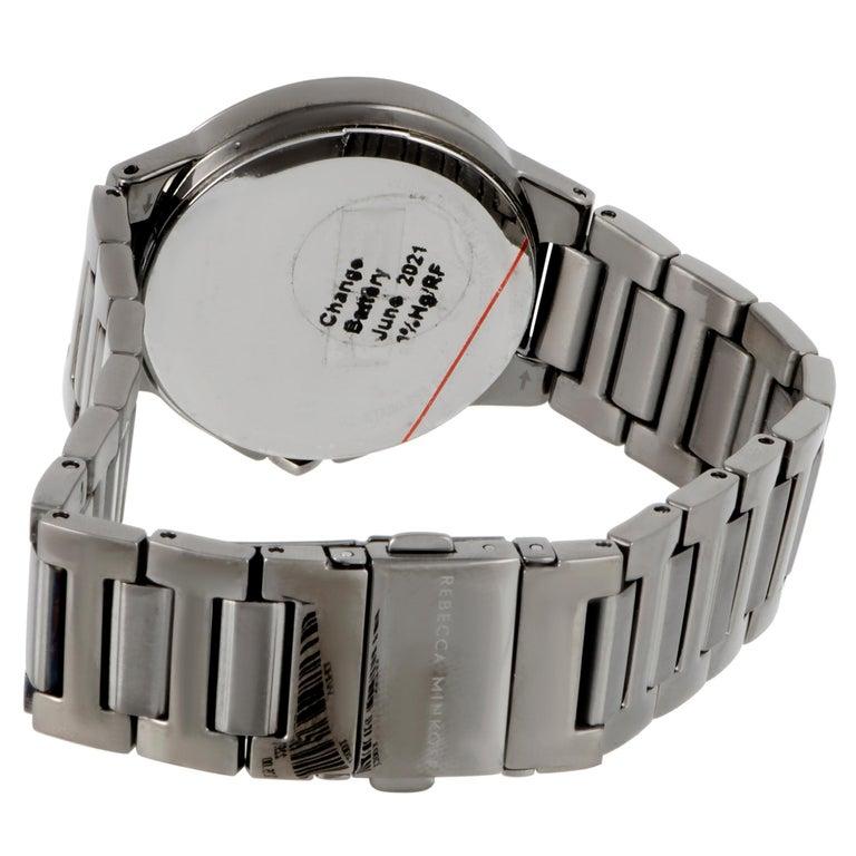 Rebecca Minkoff Cali Gray Ion-Plated Watch 2200306 In New Condition In Southhampton, PA