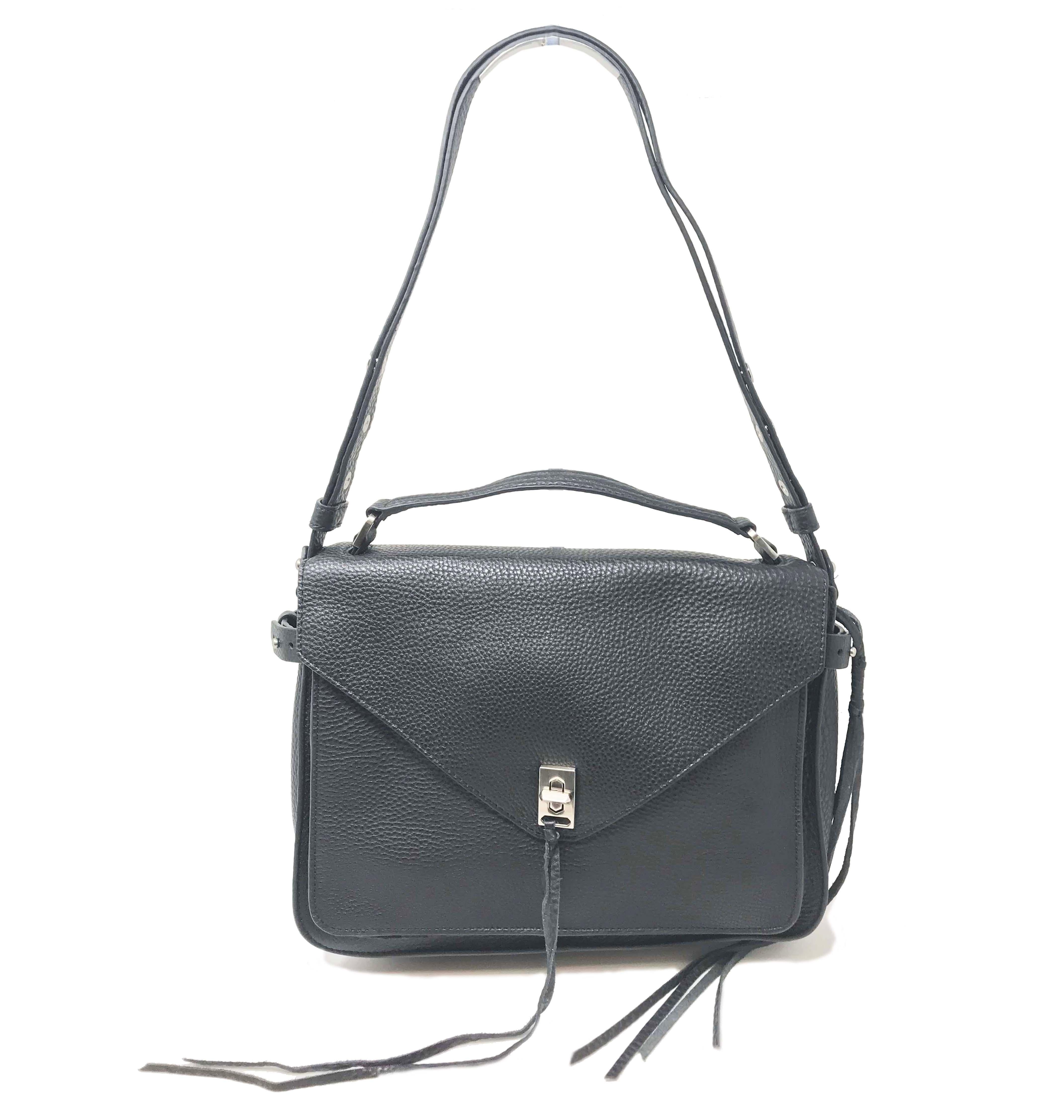 Rebecca Minkoff Darren Messenger  Black Shoulder Ladies Bag HT26FDNM13 In New Condition In New York, NY