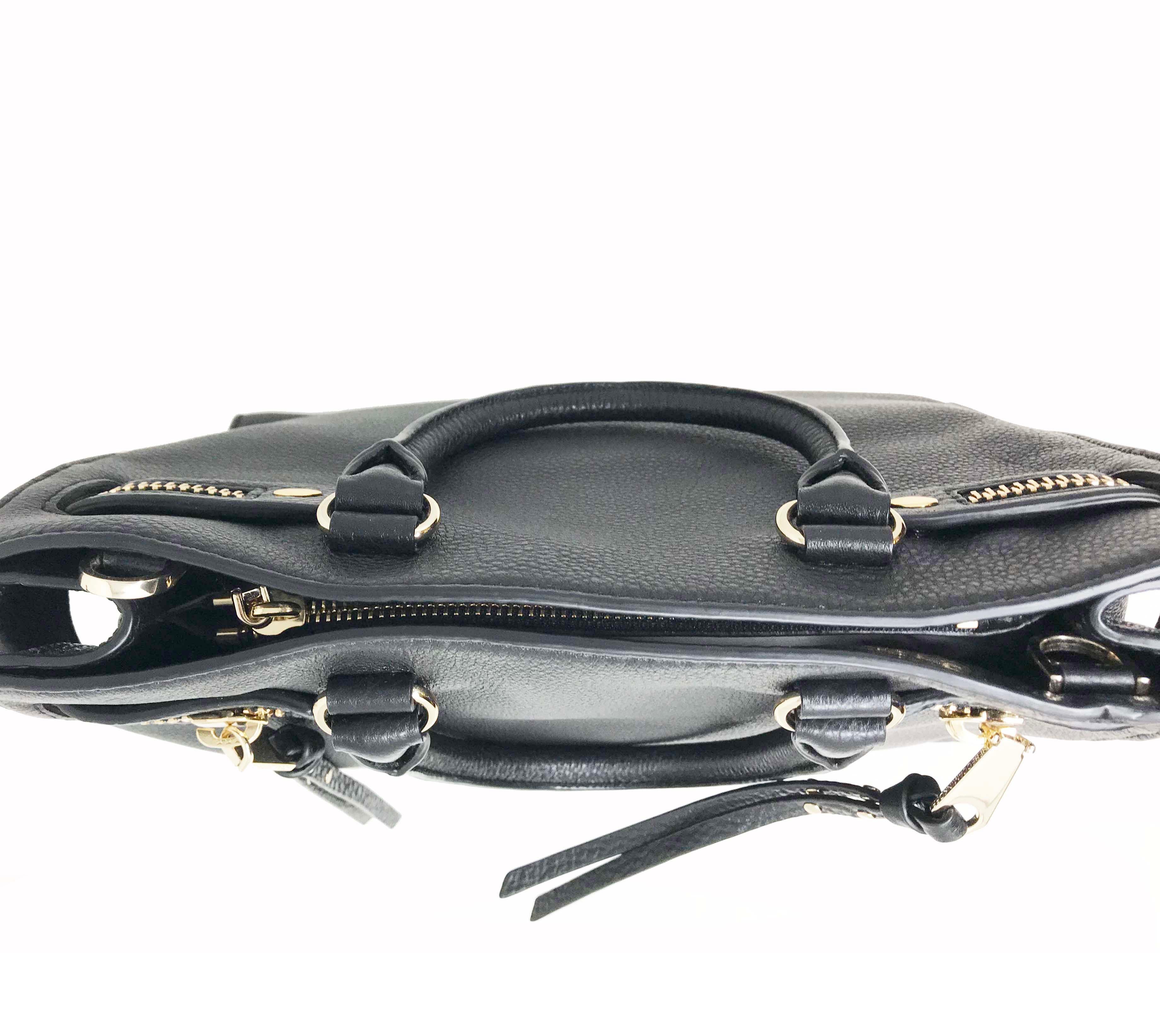 Rebecca Minkoff Geneva Grained Cowhide Black Women's Bag HF26IPBS44 In New Condition In New York, NY