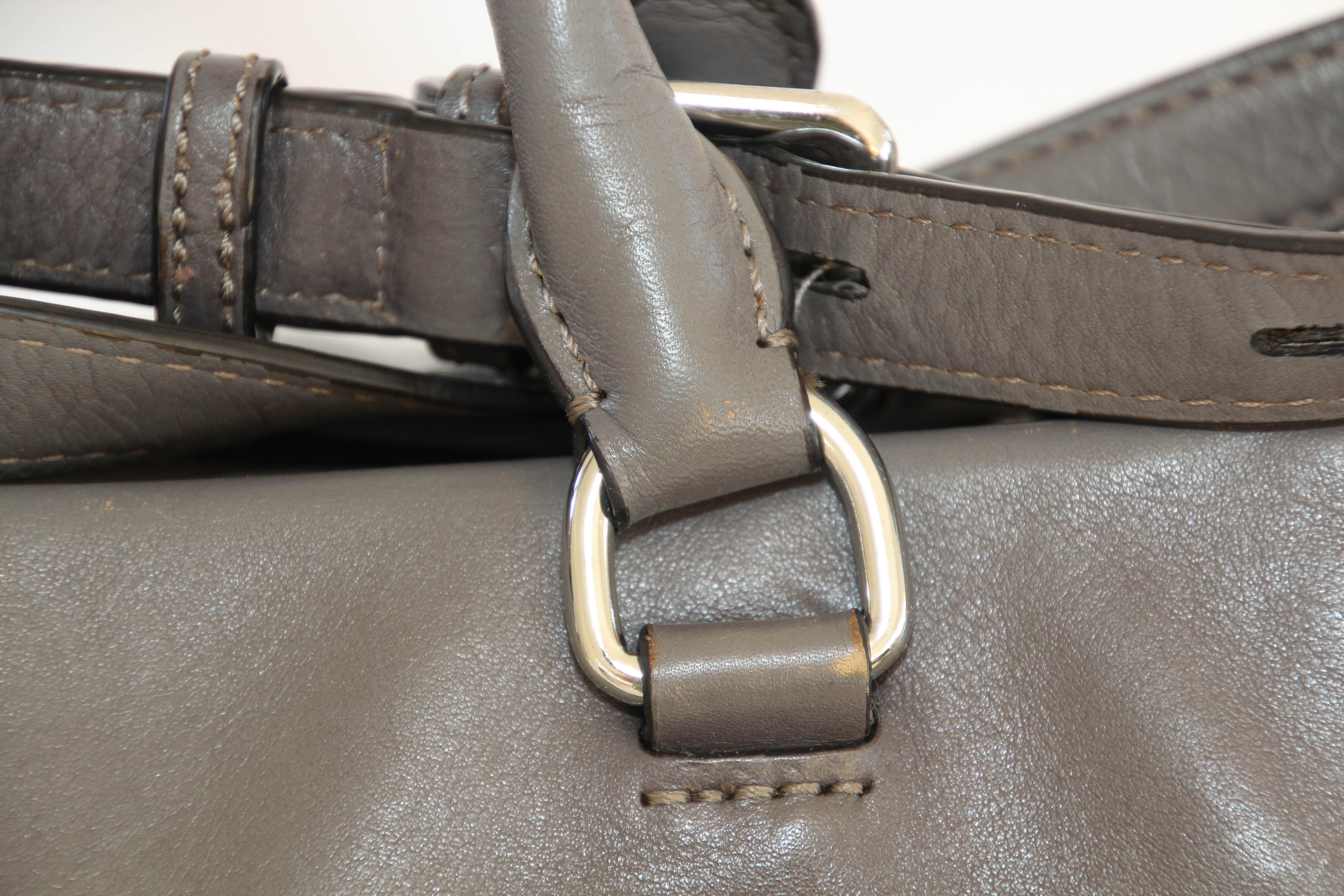Rebecca Minkoff Große graue Lederschleifentasche mit Schleife im Angebot 10
