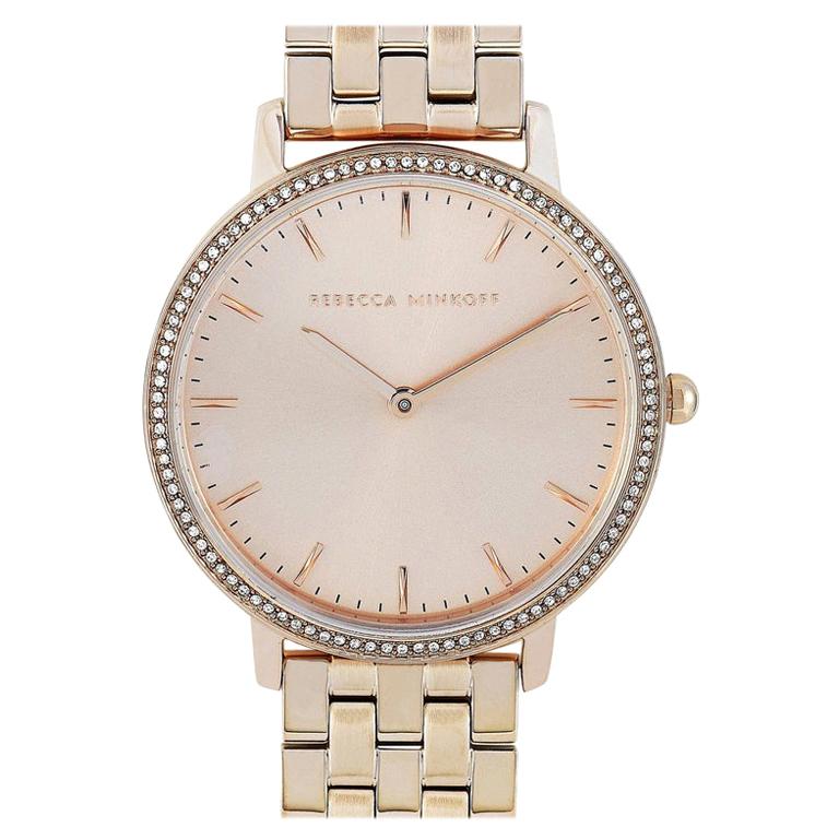 Rebecca Minkoff Gold Mesh Watch s-l400.jpg main image 2