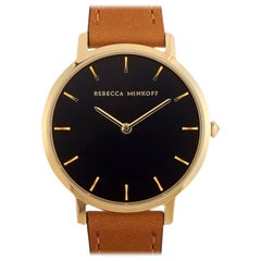Rebecca Minkoff Major Gold-Tone Carmel Strap Watch 2200240
