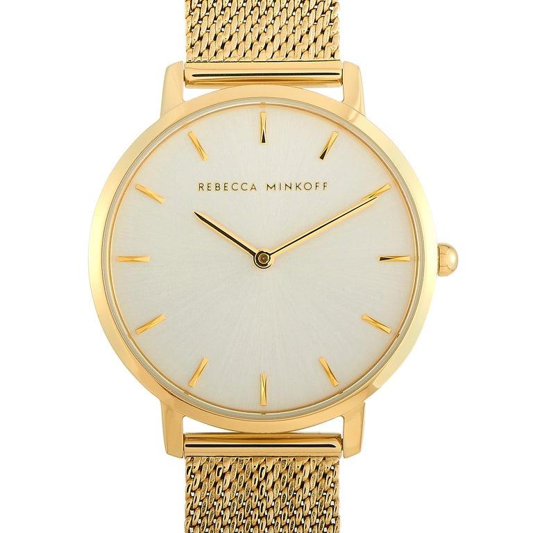 Rebecca Minkoff Major Gold-Tone Watch 2200346 In New Condition In Southhampton, PA