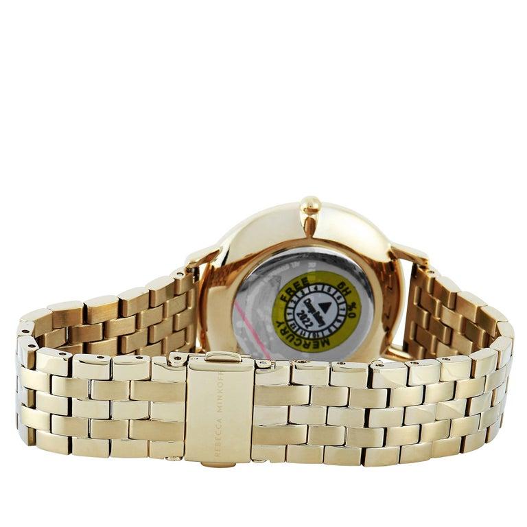 Rebecca Minkoff Major Gold-Tone Watch 2200348 In New Condition In Southhampton, PA