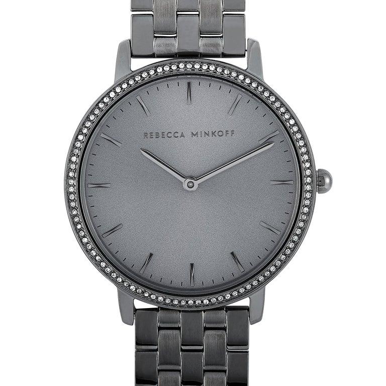 Women's Rebecca Minkoff Major Gray Ion-Plated Watch 2200350