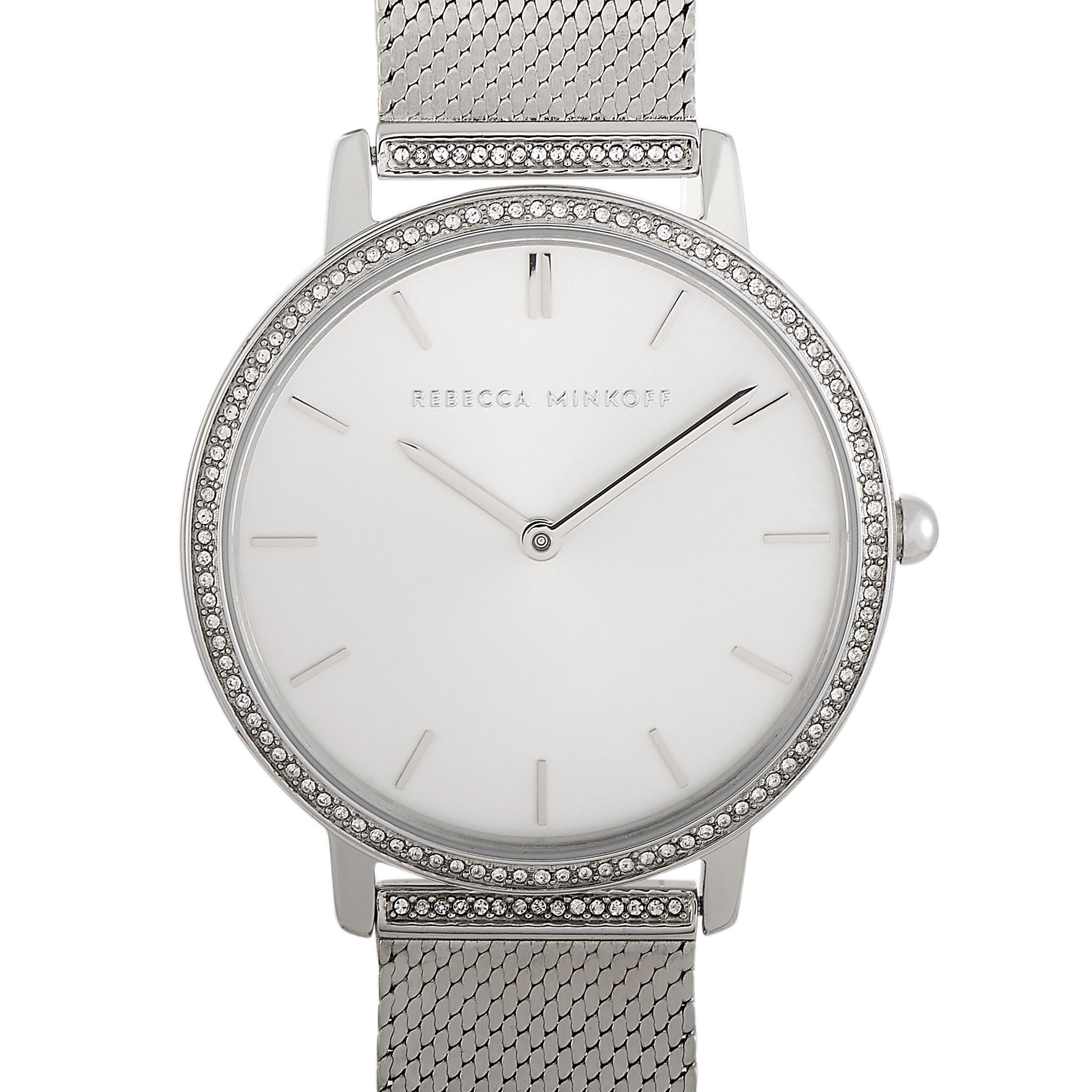 Rebecca Minkoff Major Silver-Tone Watch 2200391 In New Condition In Southampton, PA