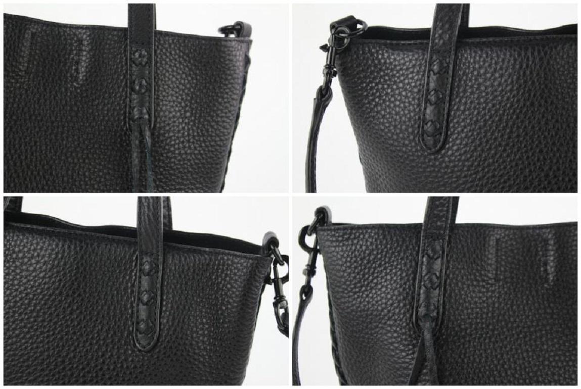 Rebecca Minkoff Mini Unlined with Whipstich 21mz0928 Black Leather Tote 1