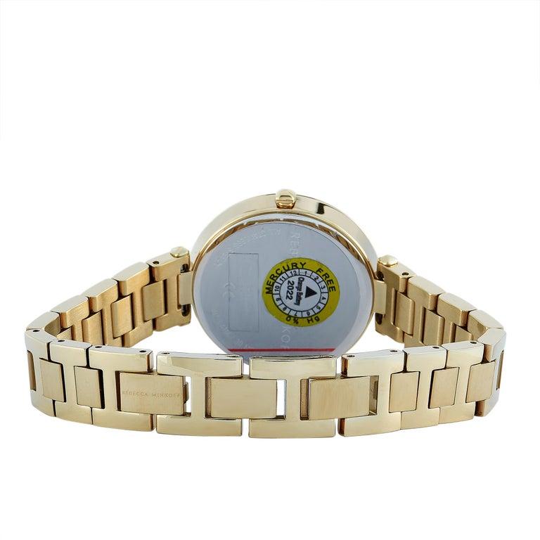 Rebecca Minkoff Nina Gold-Tone Watch 200277 In New Condition In Southhampton, PA