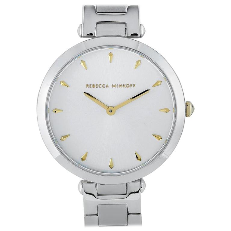 Rebecca Minkoff Nina Silver-Tone Bracelet Watch 2200276