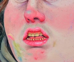 Self Portrait Post MFA Wearing the Smock of a Former Employer II