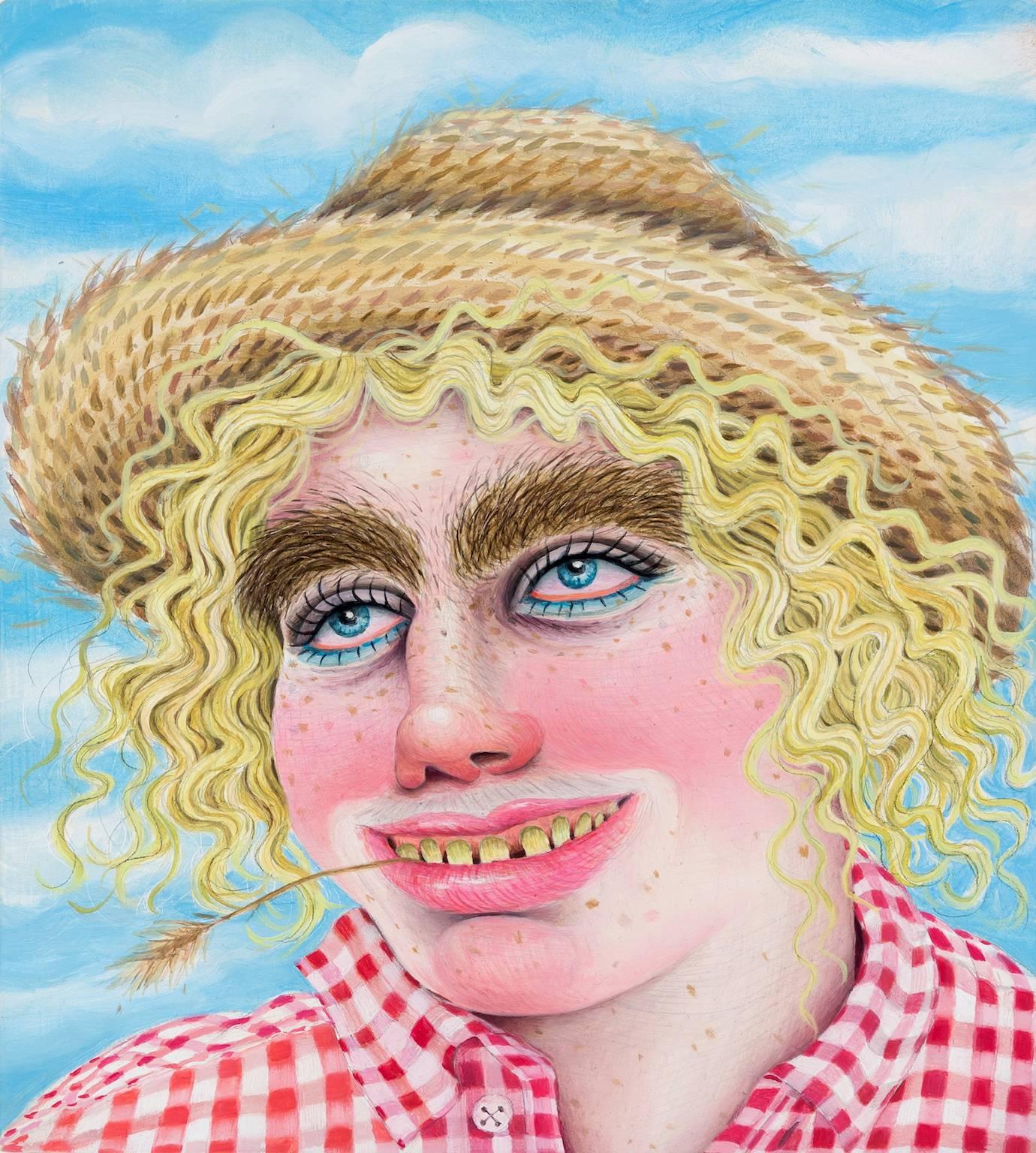 Rebecca Morgan Portrait Painting - Sweet Country Bumpkin