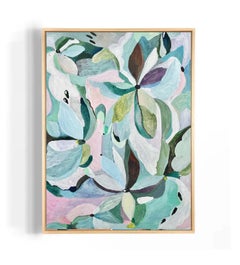 Au milieu des vignes, peinture abstraite contemporaine, œuvre originale