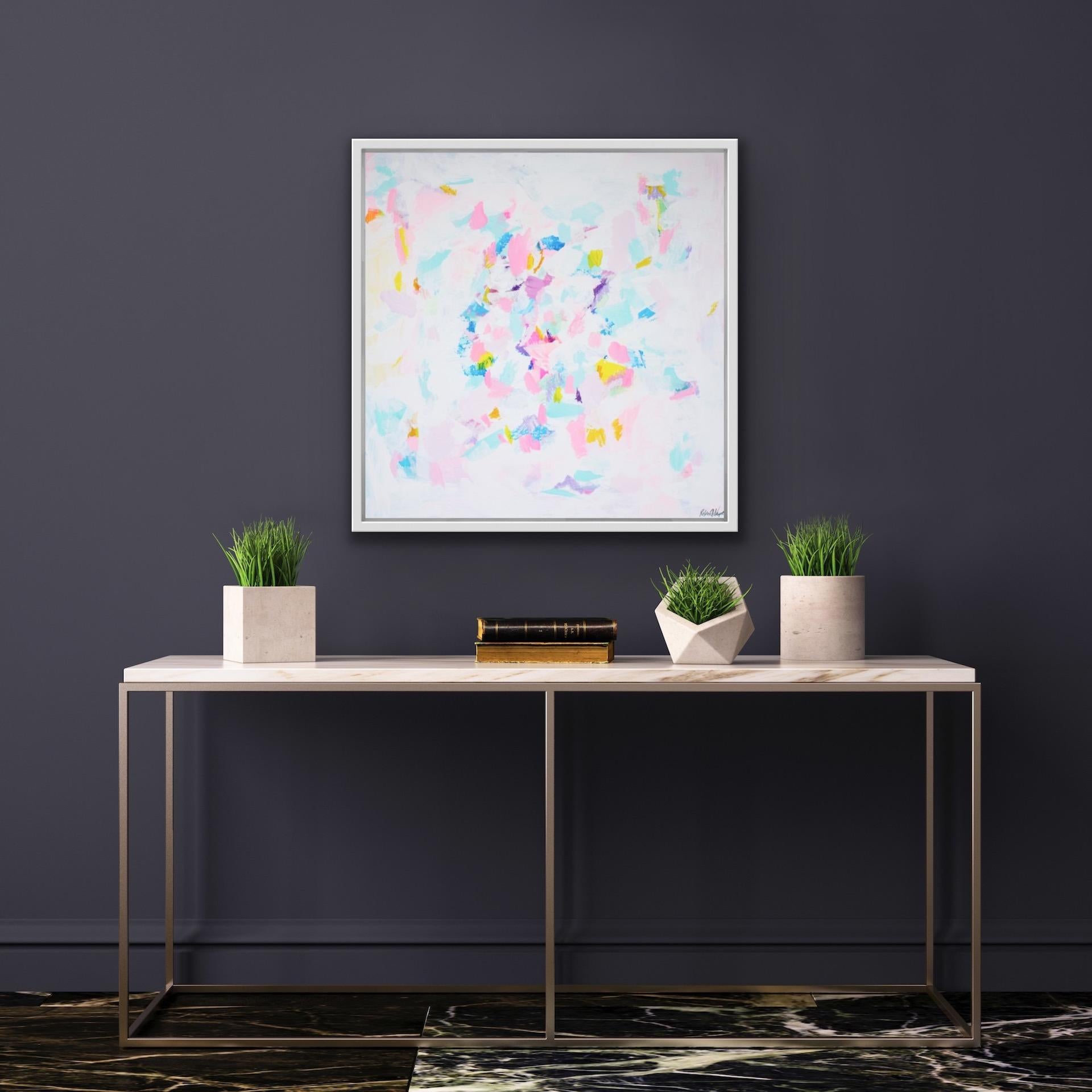 Rebecca Newport, Rose Garden, Contemporary Abstract Painting, Affordable Art For Sale 3