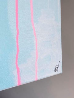 Rebecca Newport, Summer Fun, peinture abstraite originale, art abordable