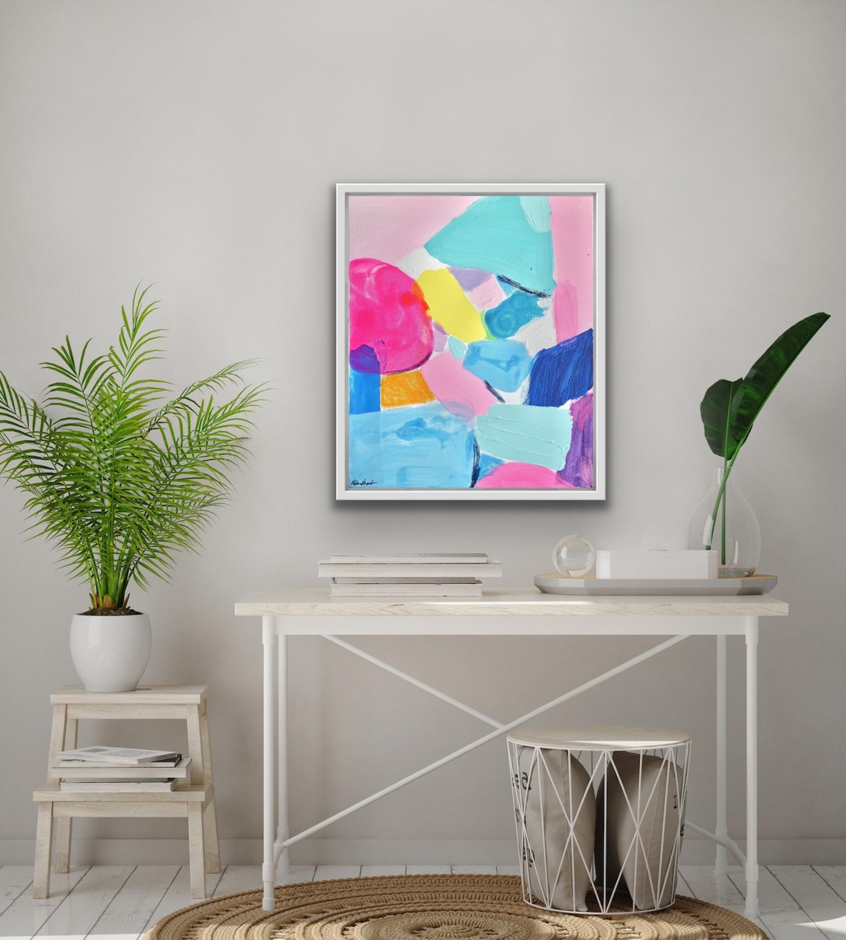 Rebecca Newport, Summer Series no. 1, Affordable Abstract Art, Original Painting For Sale 1