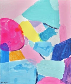 Rebecca Newport, Summer Series no. 1, Affordable Abstract Art, Original Painting