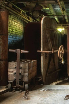 "Carts", Contemporary, Abandoned Mill, Industrial, Factory, Color Photograph